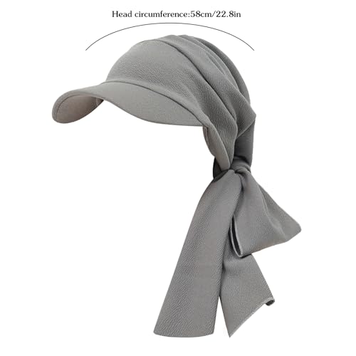 XYIYI Chemo Headwear for Womens Cancer Patients, Head Scarf Chemotherapy Headwraps Hat - color: Gray