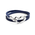 Long tiantian Leather Bracelets for Women Men Heart Wrap Bracelets Western Jewelry Cowgirl Outfits Birthday Gifts for Her - color: A:Blue Leather Bracelet