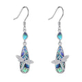 TIGER RIDER Abalone Shell 925 Sterling Silver Dangle Earrings Lightweight Filigree Dangle Drop Earrings for Women - style: Dragonfly