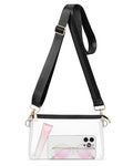 HULISEN Clear Bag for Stadium Events, Clear Purses for Women Stadium Crossbody, Transparent Handbag for Concerts & Sports Fan - style: A16