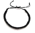 Hemp Bracelet Adjustable - color: Black