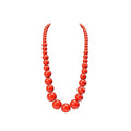Fuqimanman2020 Chunky Large Simulated Pearl Choker Necklace Drop Dangle Earrings Crystal Bib Big Round Beaded Strand Multicolor Costume Statement Wedding Jewelry Set for Women Brides - color: Wooden Red