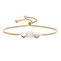 Jardme Essential Oil Diffuser Bracelets, 14K Gold Link Bracelets for Women, Birthday Gifts for Women Mom - color: Pink Crystal