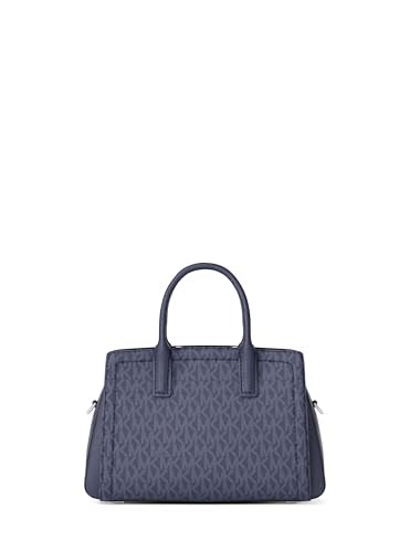 MICHAEL Michael Kors Laila Extra Small Crossbody - color: Silver-tone Hardware/Signature Coated Twill/Dress Blues