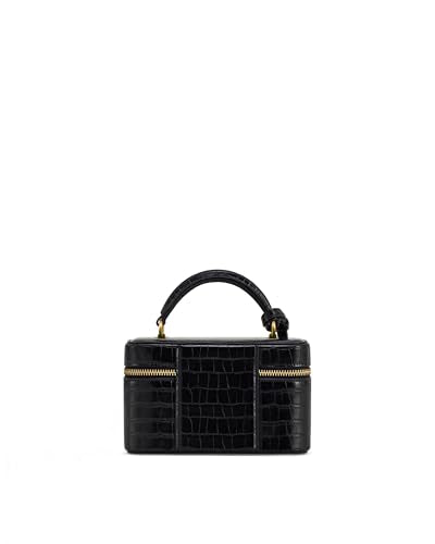 JW PEI Women's Cleo Box Shape Top Handle Bag - color: Black Croc
