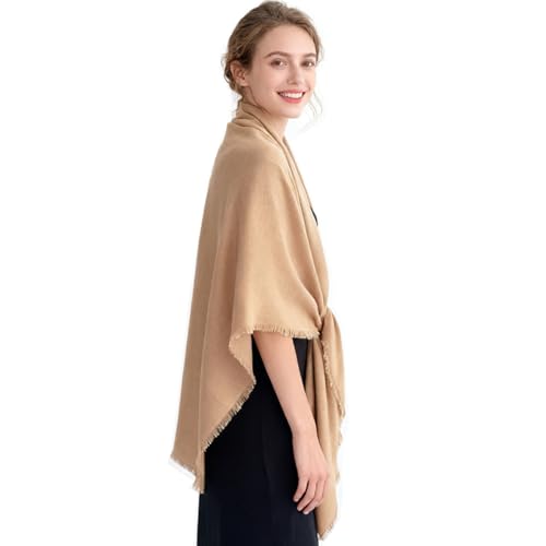 K-Elewon Large Square Scarf 51" Cotton and Linen Hand feel Scarf Fashion Scarves Hair Wrapping Scarfs Neck Scarves for Women - color: H2310