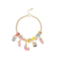 Madison Tyler Beach Bracelet for Women | Seahorse Octopus Tropical Fish Sea Turtle Shell Conch Beaded Charm Bracelet | Cute Gold Plated Adjustable Snake Chain Bracelet - style: Beach Bucket Heart Sunglasses