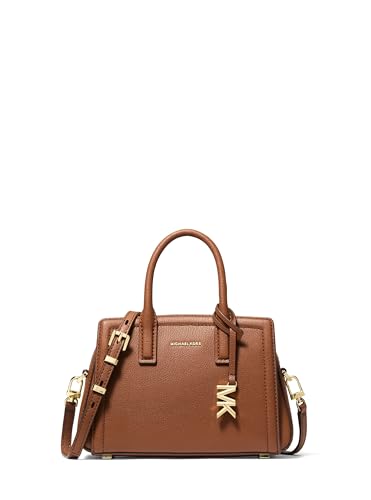 MICHAEL Michael Kors Laila Extra Small Crossbody - color: Gold-tone Hardware/Embossed Goat Leather/Luggage