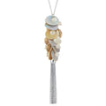 Noessla Boho Long Pendant Necklaces for Women Silver Tassel Long Necklace Sweater Chain Mothers Day Gifts Silver Costume Jewelry for Women - color: 81-Natural