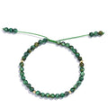 Softones 6mm Natural Stone Anklet for Women Gemstone Ankle Bracelets for Women Healing Energy Crystal Anklets Adjustable(8.5-10 Inches) - color: african turquoise
