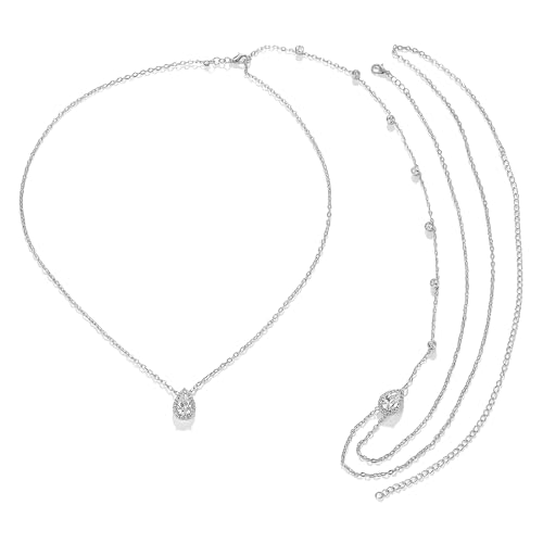 Women's Backdrop Necklace Elegant Bride Body Chain For Women Dainty Back Jewelry Backless Dress Or Wedding Gown Adjustable Women Accessory