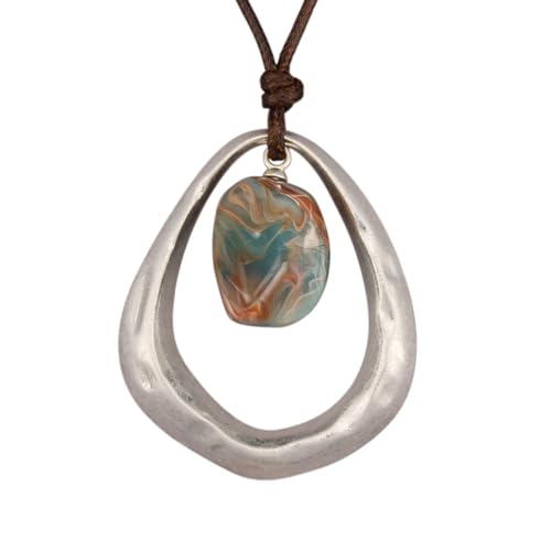 Chunky Necklace for Women Boho Pendant Necklace Statement Western Choker Necklaces for Women Vintage Bohemian Jewelry - style: Bohemian Leather Necklace