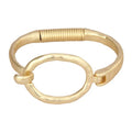 Gold Cuff Bracelet for Women Silver Beaded Bracelets Open Bangle Stackable Stretch Bead Bracelet Boho Jewelry Gifts for Wife Couple - style: Chunky Gold Bangles