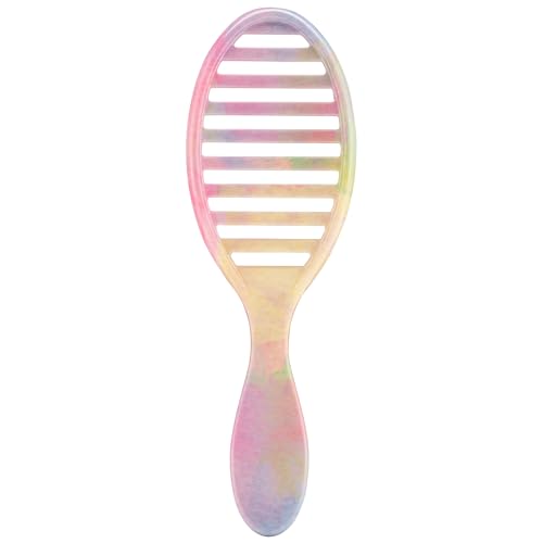 Wet Brush Speed Dry Hair Brush - Stripes (Color Wash) - Vented Design and Ultra Soft HeatFlex Bristles Are Blow Dry Safe With Ergonomic Handle Manages Tangle and Uncontrollable Hair - Pain-Free - color: Color Wash Stripes, size: 1 Count (Pack of 1)