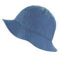 The Hat Depot Bucket Sun Hat 100% Cotton Long Brim and Deeper & Round Top Tennis Packable Summer Fashion Outdoor Hat - color: 1. Tennis - Sky Blue, size: Large-X-Large