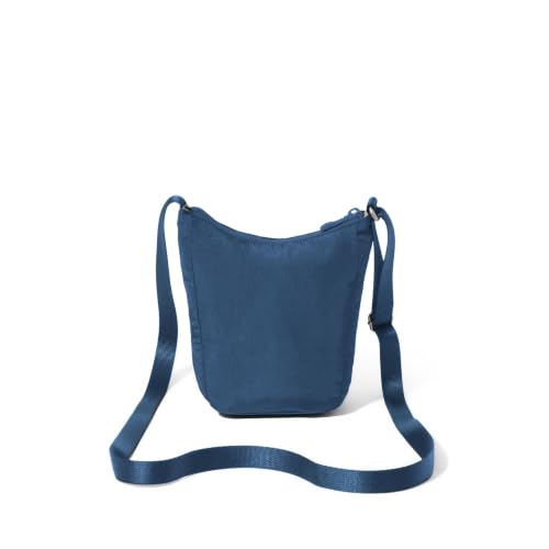 Baggallini Swift Mini Crossbody Bag for Women - 4.5x7 Small Travel Purse with Crossbody Strap and RFID - color: B-lite Admiral Blue