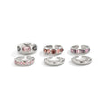 Chunky Gold Rings for Women Non Tarnish Silver Chunky Rings Set Adjustable Thick Statement Ring Gold Stackable Ring for Women Trendy Fashion Silver Jewelry - style: Style8-Purple Gemstone Silver 6Pcs