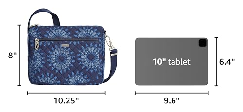 Travelon Anti-Theft Classic Small East/West Crossbody - color: Geo Sunflower