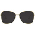 SOJOS Trendy Square Oversized Sunglasses Womens Mens UV400 Big Large Designer Shades SJ1082 - color: Gold/Dark Grey