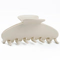 MAORULU Cute Claw Clip for Women – 4.3'' Large Acetate Hair Clips for Thick Thin Curly Long Hair, Durable Hair Clamps Non-slip Jaw Clip, Strong Hold, Stylish French Design (Cream White) - color: Cream White