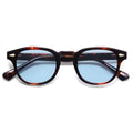 SOJOS Retro Small Round Sunglasses for Men Women Trendy Circle Style UV400 Lenses Unisex Sun Glasses SJ2251 - color: Dark Tortoise/Blue