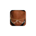 Rhinestone Waist Chains Crystal Waist Chain with Pendant Abdominal Chain Thin Minimalist Body Chain Jewelry for Women Beach Rave - style: B-Star-Gold