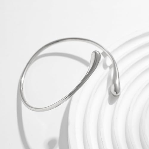 Long tiantian Gold Arm Cuff Upper for Women Bangle Bracelets Upper Arm Cuff Bracelet Trendy Armband Beach Jewelry Trendy Stuff Gifts - color: A4:silver Arm Cuff