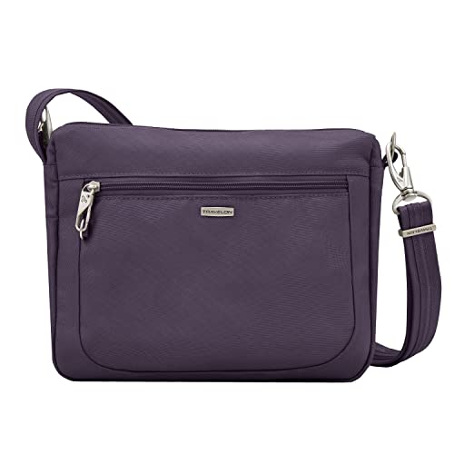Travelon Anti-Theft Classic Small East/West Crossbody - color: Purple