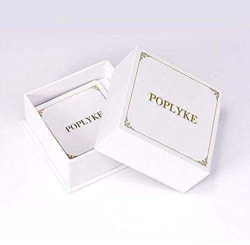 POPLYKE Sterling Silver/Rose Gold/Gold Plated Large Hoop Earrings Circle Dangle Drop Earrings for Women 40 50 60 70 80mm - color: silver hoop, size: 70mm