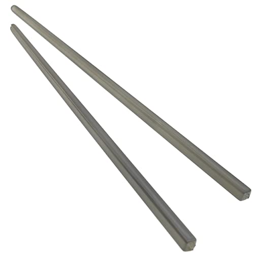 Camila Paris CP3381 French Twist Stick Hair Pin, Set of 2 Gray, Girls Chopsticks Hair Pins for Girls Spiral Updo Chignon Bun Holder, Styling Hair Accessories for Women, Made in France - color: Gray