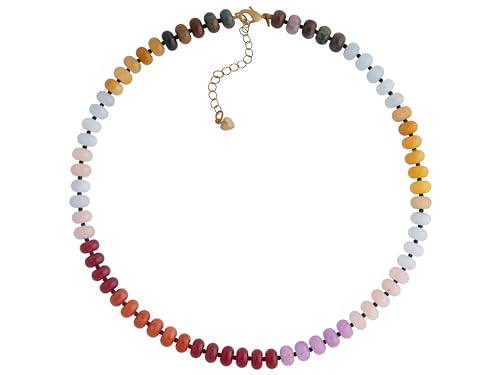 Sacina Trendy Boho Colorful Beaded Crystal Choker, Y2k Summer Beach Necklace, Boho Necklace, Hippie Jewelry, Christmas Jewelry Gift for Women - color: C