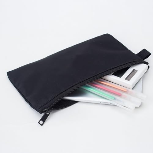 Coin Purse Money Bag Small Zipper Pouch Lightweight Waterproof Nylon Travel Daily Use（Black,1）