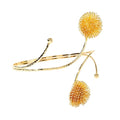 Golden Metal Starfish Seashell Upper Arm Bracelet Flower Charm Bohemia Bracelets for Women Beach Wedding Adjustable Open Cuff Bangle Coil Swirl Armband Party Jewelry - color: Style 06