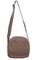 Small Crossbody Bag Cute Purse Mini Canvas Crossbody Purse Phone bag - color: Coffee