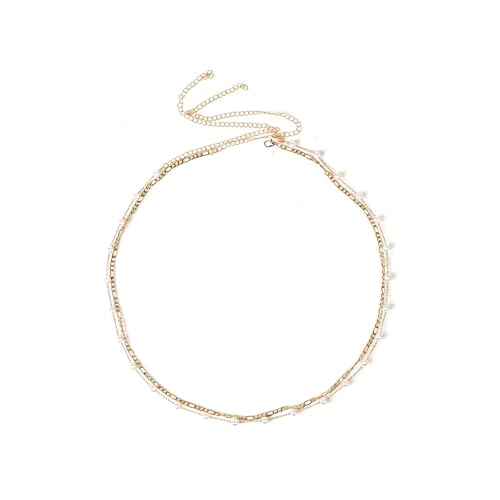 Plated Adjustable Waist Chain Body Jewelry for Women - style: Cuban Pearl Chain