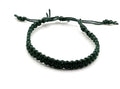 Hemp Bracelet Adjustable - color: Dark Forrest Green