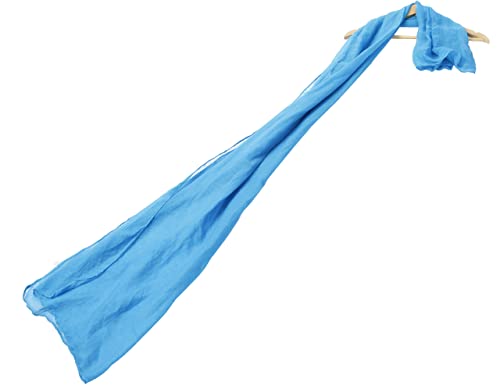 woogwin Women's Cotton Scarves Lady Light Soft Fashion Solid Scarf Wrap Shawl - color: Blue