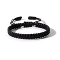 Blue Drop Boho Surfer Bracelets Handmade Knitted String Rope Braided Adjustable Summer Friendship Yoga Kabbalah Protection Lucky Friendship Bracelets For Couple Women Men Waterproof Beach Jewelry - color: Black