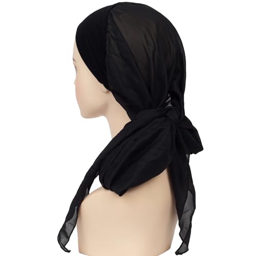 Headwear Turbans for Women - Lightweight Head Scarf for Women's Hair Chiffon Elegant Headwraps Hats - color: A01