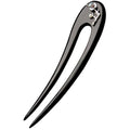 NOLITOY Ebony Wood U Shape Hair Fork Hair Stick for Women Chinese Style Double Prong for Bun Styling