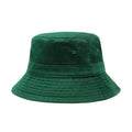 Hot Summer Bucket Hat - Trendy Cotton Sun Hat for Beach, Golf, Fishing - Fun Outdoor Vacation Boonie for Men and Women - color: Hunter Green