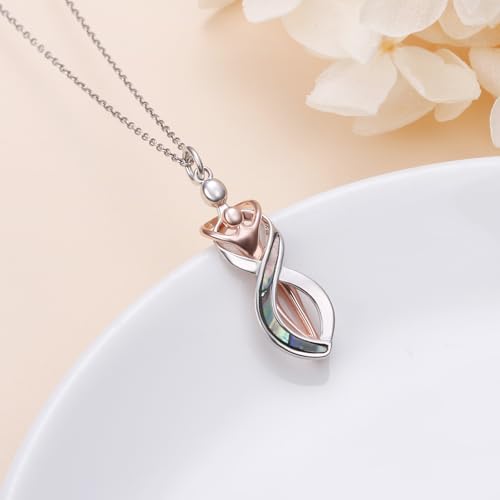 FLYOW S925 Sterling Silver Best Friend Couple Pendant Friendship Sun Moon Lotus Yin Yang Matching Bff Necklace for Women Jewelry - style: infinity