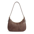 Missnine Purses for Women, Shoulder Bag Small Handbags Vegan Leather Underarm Bags Trendy Hobo Cute Clutch Purse - color: 1-dark Brown【adjustable Strap】