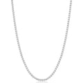 Fiusem Wheat Chains for Men and Women, 2/2.5/3/4/5mm Silver Tone/14K Gold Plated/Black Necklace Chain, Stainless Steel Mens Necklace 16-28 Inch - size: 24 Inches, style: Silver 2MM
