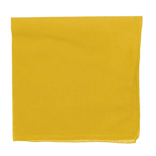 Motique Accessories Solid Color Bandana - Set of 4 - color: Yellow Orange
