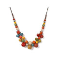 Red Beaded Necklace for Women Choker Gold Toggle Clasp Layered Stack Dainty Statement Western Boho Trendy Summer Vacation Necklaces Birthday Jewelry Gifts - color: F1:Beaded Necklace