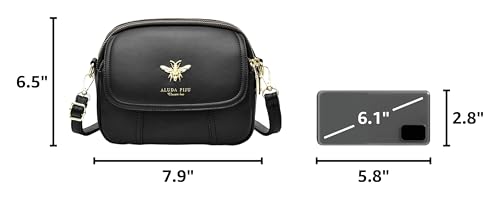 Small Crossbody Bags Shoulder Bag for Women Stylish Ladies Messenger Bags Purse and Handbags Wallet - color: 12-a Black