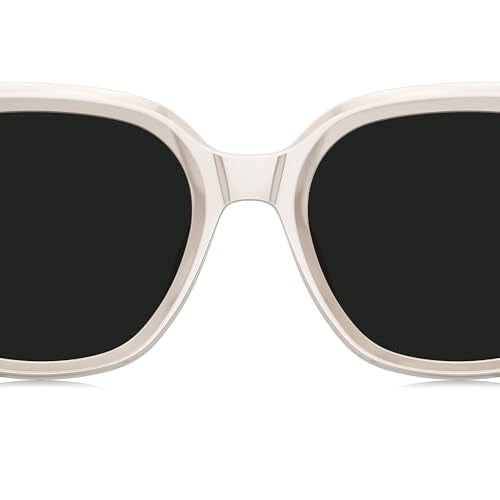 BOLON Women Trendy Cat Eye Polarized Sunglasses, Exclusive Eyewear Brand of EssilorLuxottica - color: Nude Beige/Grey Polarized Small