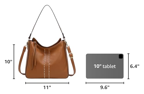 Montana West Hobo Bag for Women Crossbody Purse and Handbags Ladies Chic Shoulder Bags - color: Brown