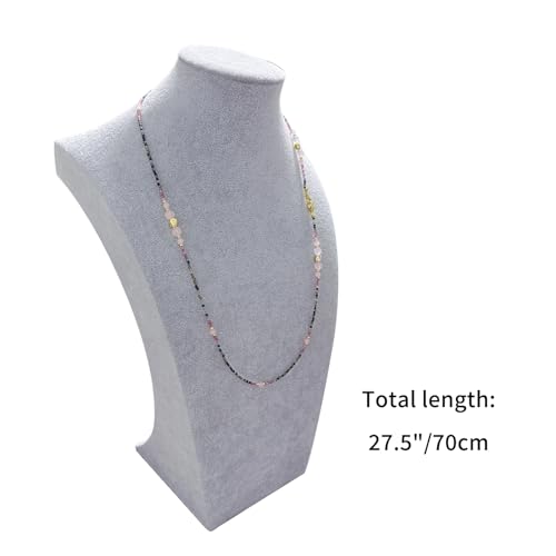 Damanse Beaded Glasses Chain,Eyeglass & Sunglass Strap For Women Stylish - color: Pink Crystal Design